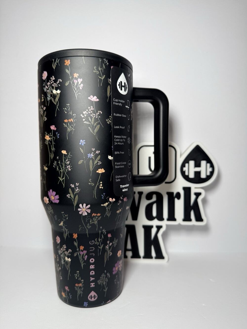 Hydrojug X Scheels Exclusive MIDNIGHT FLORAL 40oz Traveler Tumbler BNWT BNIB